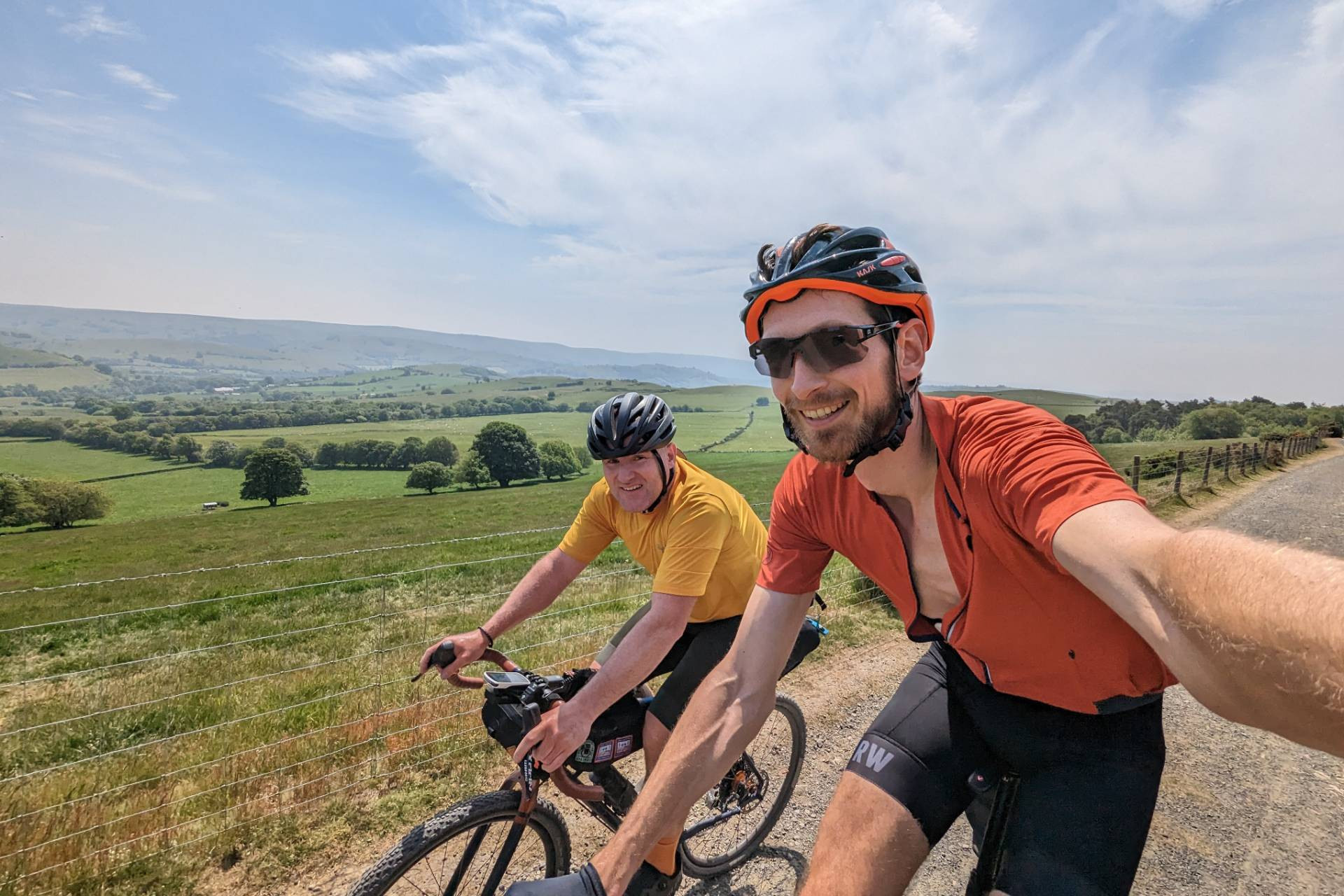 Riders on the Blaenau 600 route